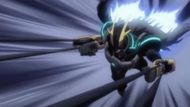 Armored All Might using Black Whip (Image Source: Studio Bones)
